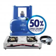 5kg Cylinder + Accessory Pack + Gas Cooker (STT-200K)