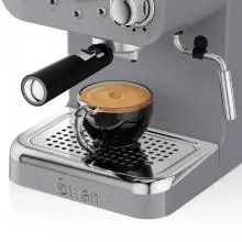 Swan Retro Pump Espresso Coffee Machine SK22110G - 1100W, (Grey)