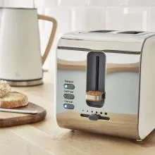 Swan 2 Slice Nordic Style Toaster 900W (White)