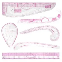 Singer Tailor Ruler Set For Pattern Making - 6 Types (TAILOR-RULER-PACK)