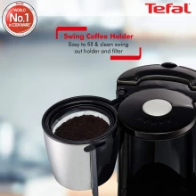 Tefal Compact Apprecia Coffee Maker - 0.6 Liters, 6-Cup, 600W, Metallic Grey (TF-CM-APR737) Thumbnail 4