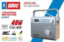 UNIC Portable Radio - 3 Band Thumbnail 2