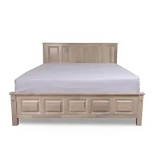 Berlin Queen Size Bed - WF-BERLIN-BDQ-WW-S (Washed White) Thumbnail 2