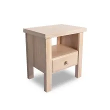 Berlin Bed Side Cupboard -Washed White (WF-BERLIN-BSC-WW-S) Thumbnail 2