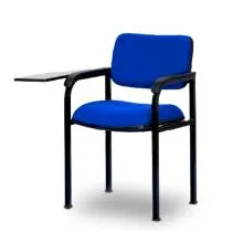 Fabric Lecture Hall Chair With Right Side Note Pad LA002PR-BU-S - Blue