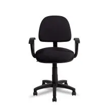Fabric Typist Chair T009-BL-S - Black Thumbnail 2