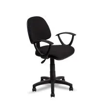 Fabric Typist Chair T009-BL-S - Black Thumbnail 3