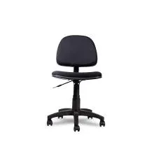 Fabric Typist Chair Without Arms T011-BL-S - Black Thumbnail 2