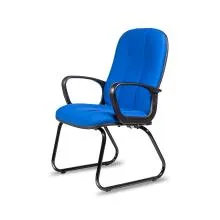 Fabric Mid Back Visitor Chair V003-BU-S - Blue