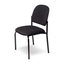 Fabric Visitor Chair Without Arms V010P-BL-S - Black