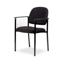 Fabric Visitor Chair V012-BL-S - Black