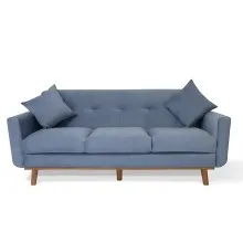 Grace Sofa - 3-Seater (Blue) - WF-GRACE-3S-BU-S Thumbnail 2