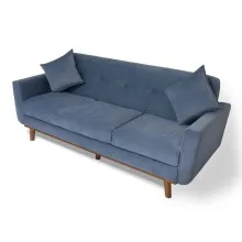 Grace Sofa - 3-Seater (Blue) - WF-GRACE-3S-BU-S Thumbnail 3