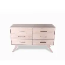 Harlem Chest Of Drawer (Washed White) - WF-HARLEM-6COD-S Thumbnail 2