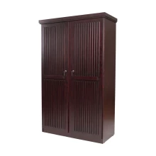 Oxford 2 Door Wardrobe - Dark Maroon (WF-OXFORD-2WD-S) Thumbnail 4
