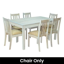 Regal Dining Set - Chair Only (Whitewash Color) - WF-REGAL-CHR-WW-S Thumbnail 2