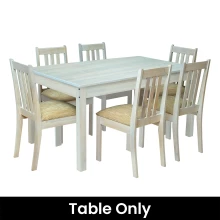 Regal Dining Set - Table Only (Whitewash Color) - WF-REGAL-TBL-WW-S Thumbnail 2