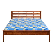 Swiss Queen Size Bed - Light Brown (WF-SWISS-75X60-S)