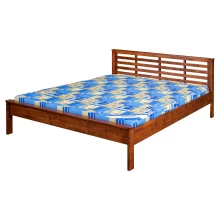 Swiss Queen Size Bed - Light Brown (WF-SWISS-75X60-S) Thumbnail 2