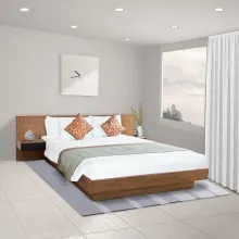Tranquil Queen Size Bed - WF-TRANQUIL-BDQ-S (Brown)