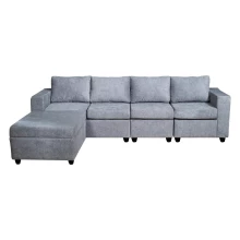 Winston Sofa - Gray Fabric (WF-WINSTON-4SC-GR-S) Thumbnail 2