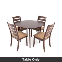 Amber Dining Table - 4 Seater - Table Only (Expresso) - WFI-AMBER-TBL-S Thumbnail 3
