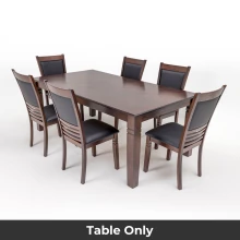 Delphi Dining Table - 6 Seater - Table Only (Dark Cherry) - WFI-DELPHI-TBL-S Thumbnail 3