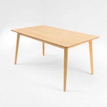 Derren Dining Table - 6 Seater - Table Only (Natural Oak) - WFI-DERREN-TBL-S Thumbnail 2