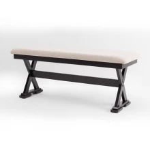 Marcy Dining Bench - 6 Seater - Bench Only (Black) - WFI-MARCY-BENCH-S Thumbnail 2