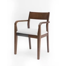Norman Dining Chair With Arm - 6 Seater - Chair Only (Dark Brown) - WFI-NORMAN-CHR2-S Thumbnail 2