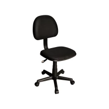 Fabric Typist Chair Without Arms T002-BL-S - Black Thumbnail 2