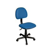 Fabric Typist Chair Without Arms T002-BU-S - Blue Thumbnail 2