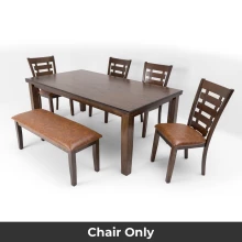 Troy Dining Chair - 6 Seater - Chair Only (Charcoal Mindy) - WFI-TROY-CHR-S Thumbnail 3