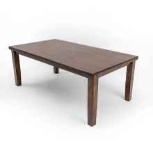 Troy Dining Table - 6 Seater - Table Only (Charcoal Mindy) - WFI-TROY-TBL-S Thumbnail 2