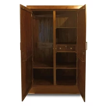 Crystal 2 Door Wardrobe - Teak (WFL-CRYSTAL-2WD-S) Thumbnail 2