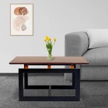 Serenade Center Table - Teak Colour (WFL-CTS01M-CT-NW-S)