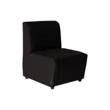 Box Type Single Lobby Chair - WFL-LBC01-BL-S (Black) Thumbnail 1
