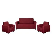 Monaco Sofa Maroon Fabric Thumbnail 2