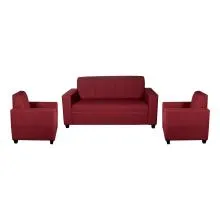 Monaco Sofa Maroon Fabric Thumbnail 3