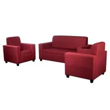 Monaco Sofa Maroon Fabric Thumbnail 4