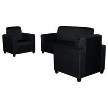 Monaco Sofa Black Fabric Thumbnail 3