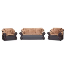 Raid Sofa (Brown PVC And Fabric) - WFL-NEW-RAID-BR-S Thumbnail 2