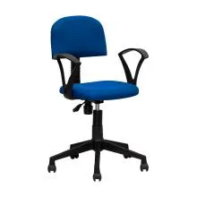 Typist Chair With Arm - Blue (NOC-T009-BU-S) Thumbnail 2
