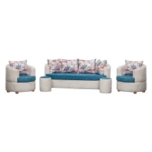 Ritz Sofa (Beige & Blue) - WFL-RITZ-01-S Thumbnail 2