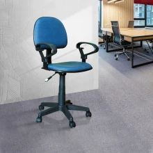 Fabric Typist Chair T001-BU-S - Blue Thumbnail 1