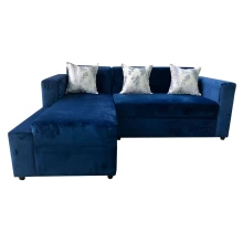 Sydney L Shape Sofa (Blue) - WFL-SYDNEY-BU-S Thumbnail 2