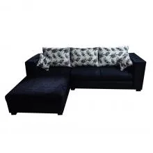 Winter Sectional Sofa - WFL-WINTER-54-S - Black Base And Floral Back Cushions