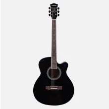 Kadence Frontier Guitar Semi Acoustic 40" EQ Guitar Black (Y-KF-BG10) Thumbnail 2