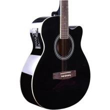 Kadence Frontier Guitar Semi Acoustic 40" EQ Guitar Black (Y-KF-BG10) Thumbnail 3