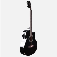 Kadence Frontier Guitar Semi Acoustic 40" EQ Guitar Black (Y-KF-BG10) Thumbnail 4